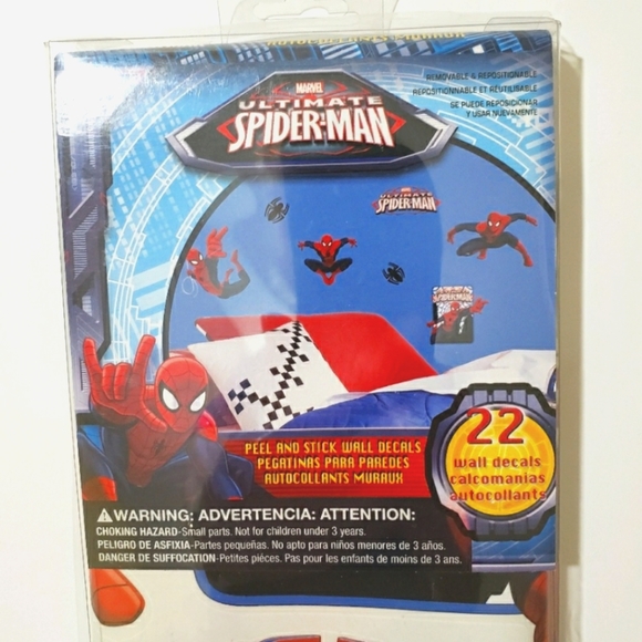 NEW Marvel Spiderman 22-Pc Ultimate Removable Wall Decals - Picture 6 of 6